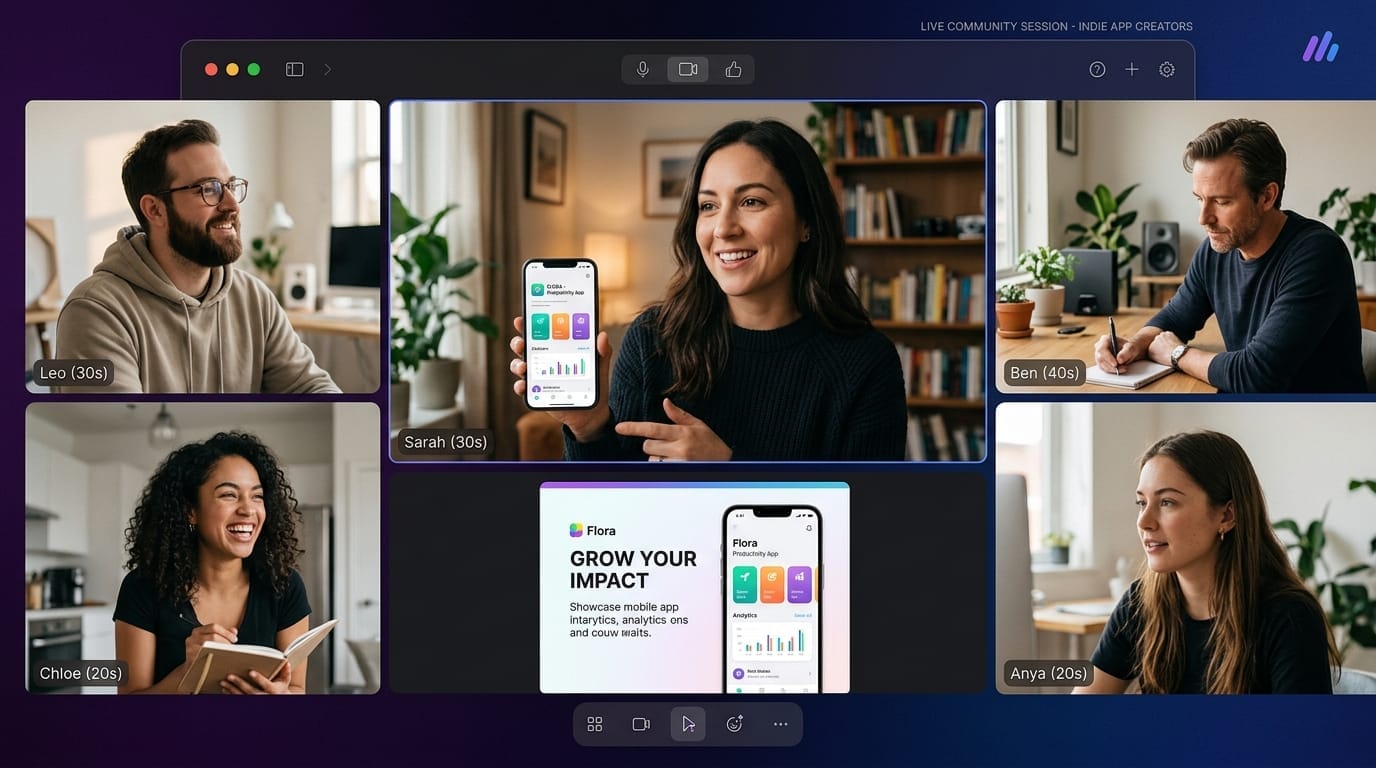 Purple Giraffe évolue : étape 2, les séances en direct